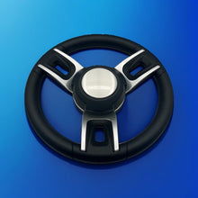 Gussi Italia Black Model 702 Steering Wheel | Plain Brushed
