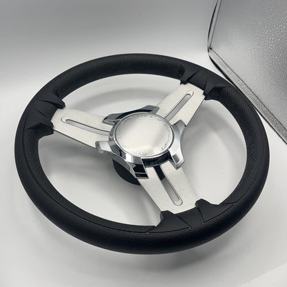Model 15 Marine Steering Wheel Brushed Aluminum Spokes | Starcraft