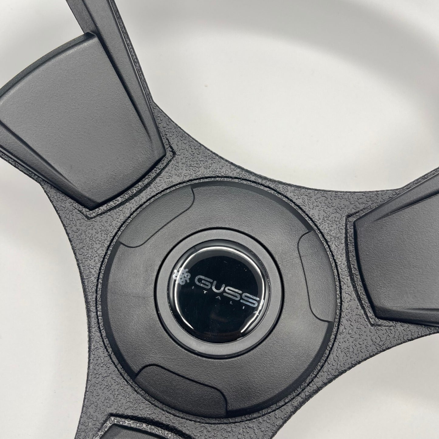 Model M13K Black Boat Steering Wheel Soft Touch Rim ABS Spokes | Gussi Italia