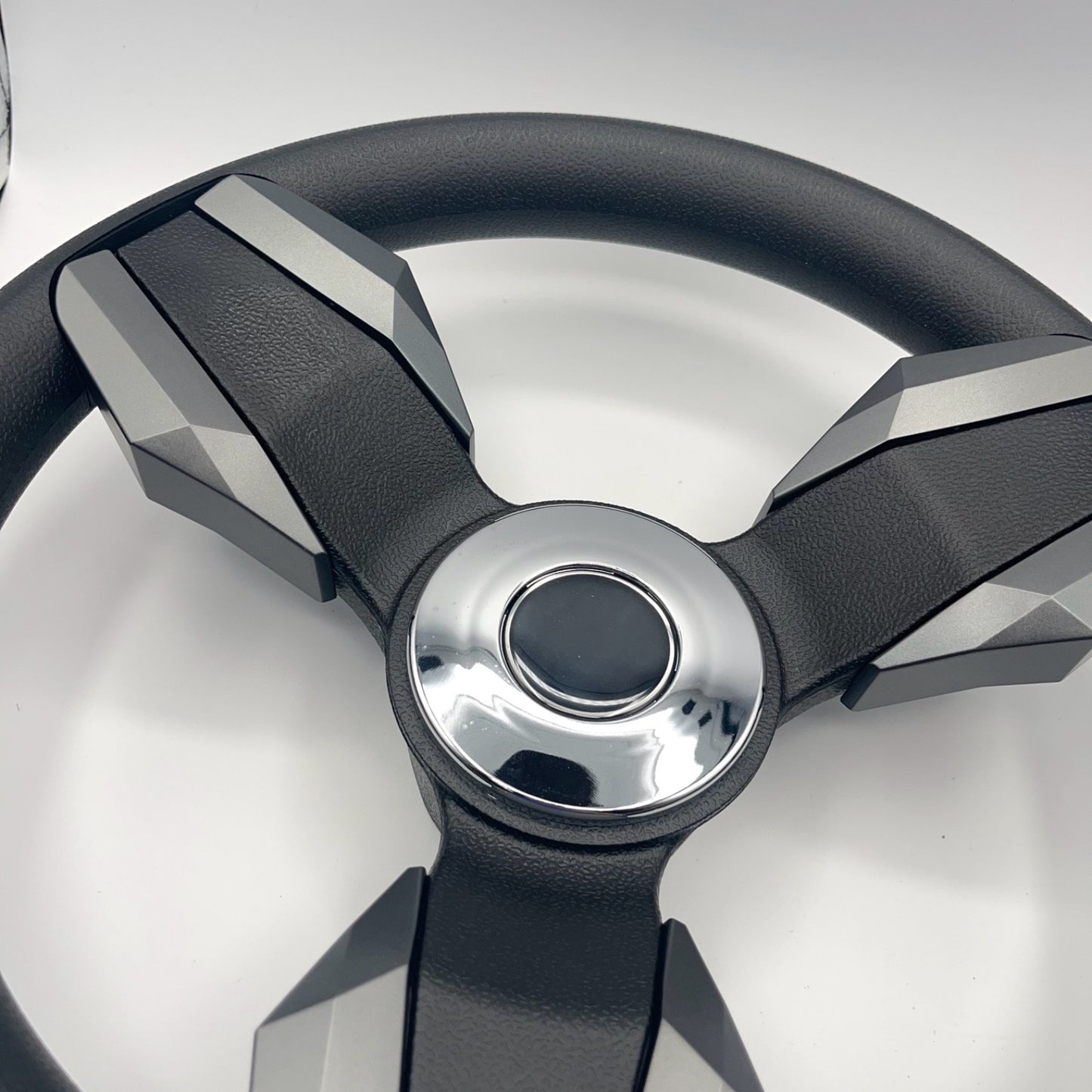 Collina Boat Steering Wheel Dark Gray Inserts - Stingray - Keyed ONLY