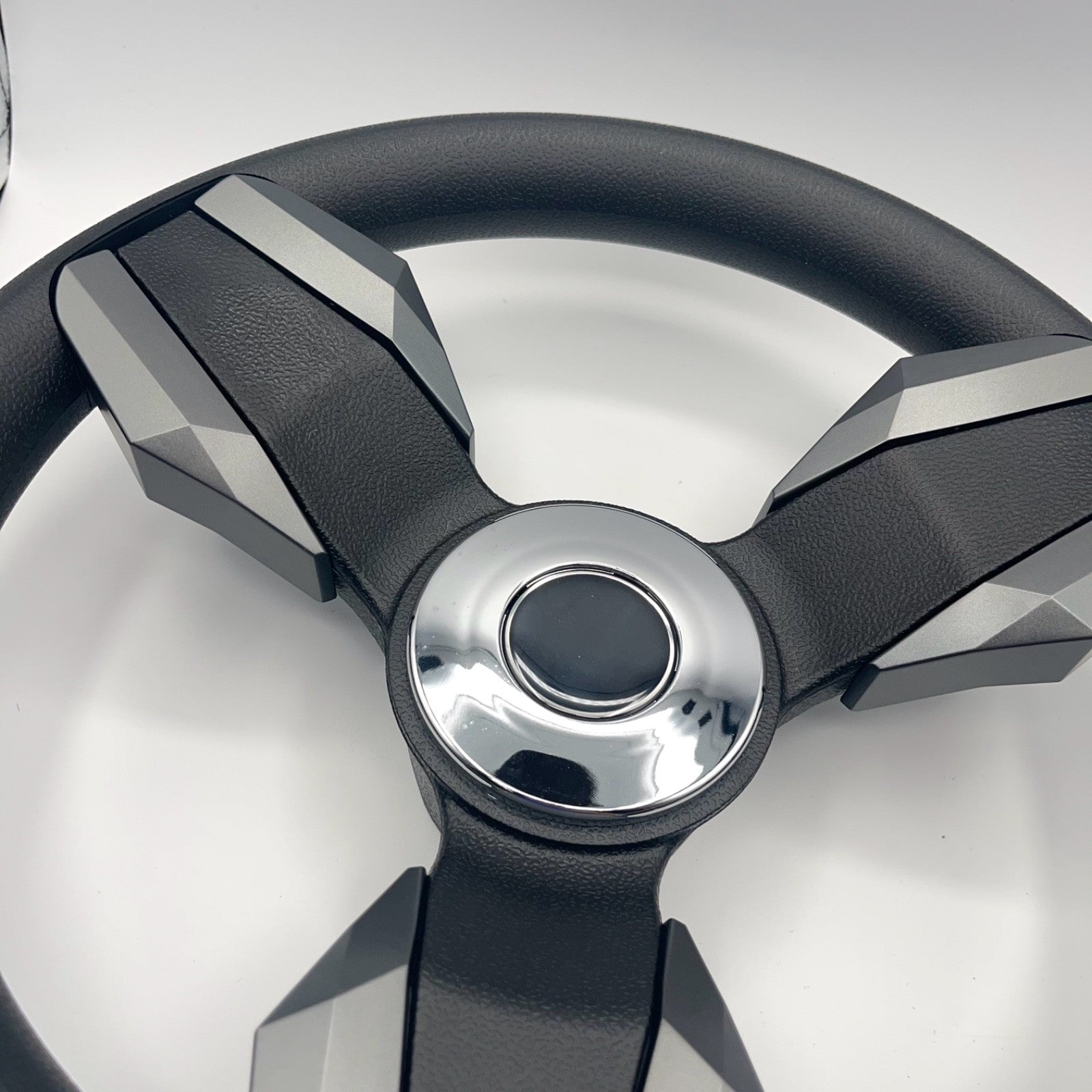 Collina Boat Steering Wheel Dark Gray Inserts - Stingray - Keyed ONLY