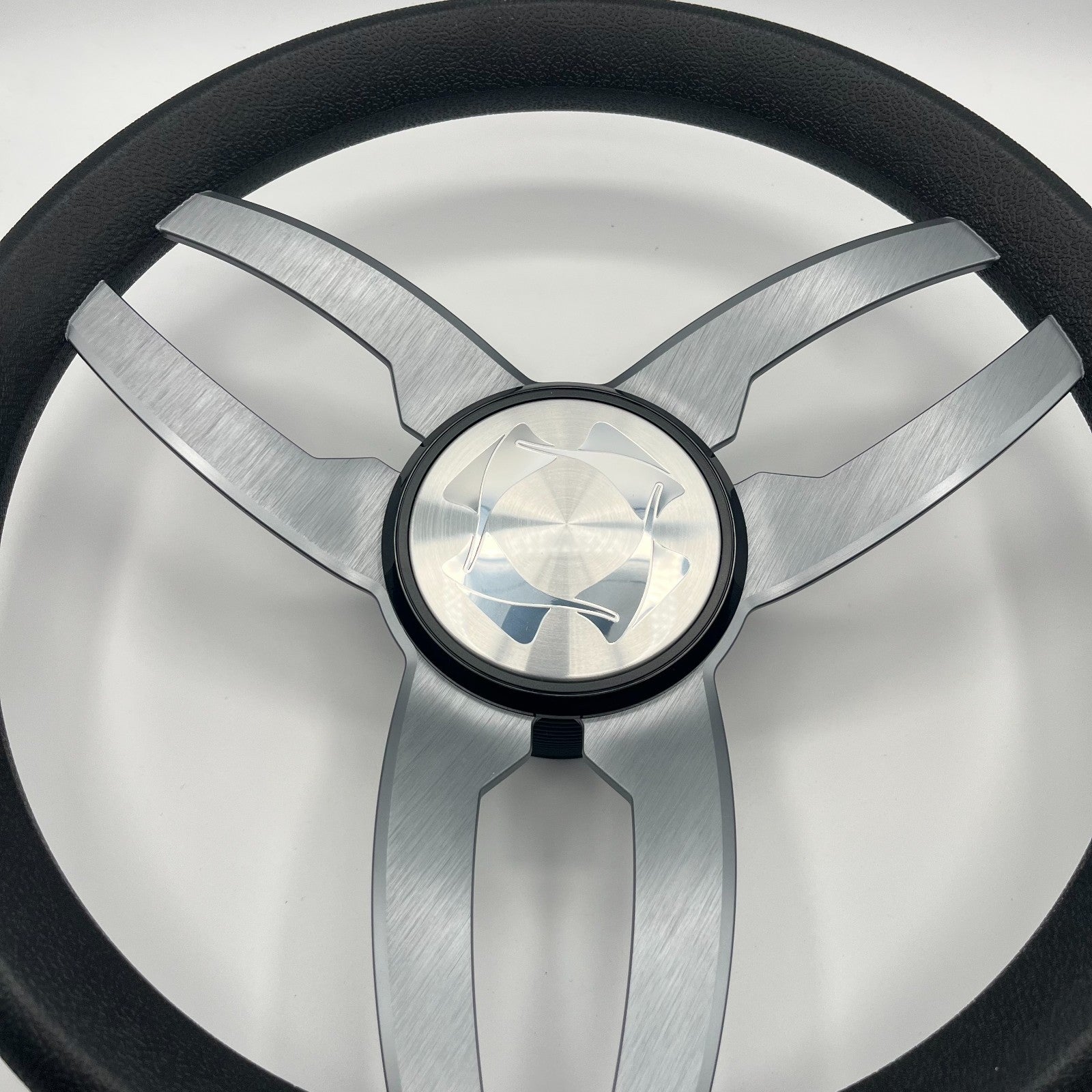 Cabrio Boat Steering Wheel Gray Brushed Alum Spoke | Stingray Boat