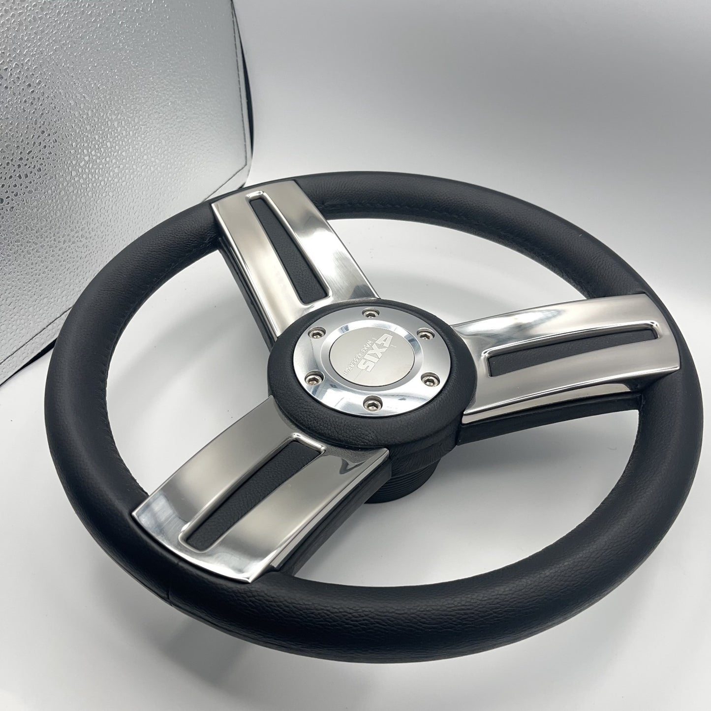 Gussi Italia Marine Steering Wheel Stainless Steel Spokes Soft Touch Rim | Axis