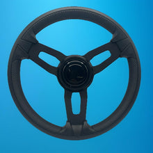 Model 15 Boat Steering Wheel Blk Brushed Alum Spokes | BlackTarget