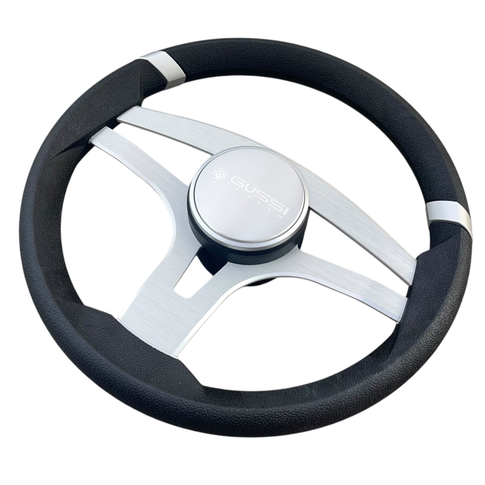 Badia Boat Steering Wheel Brushed Aluminum Spokes