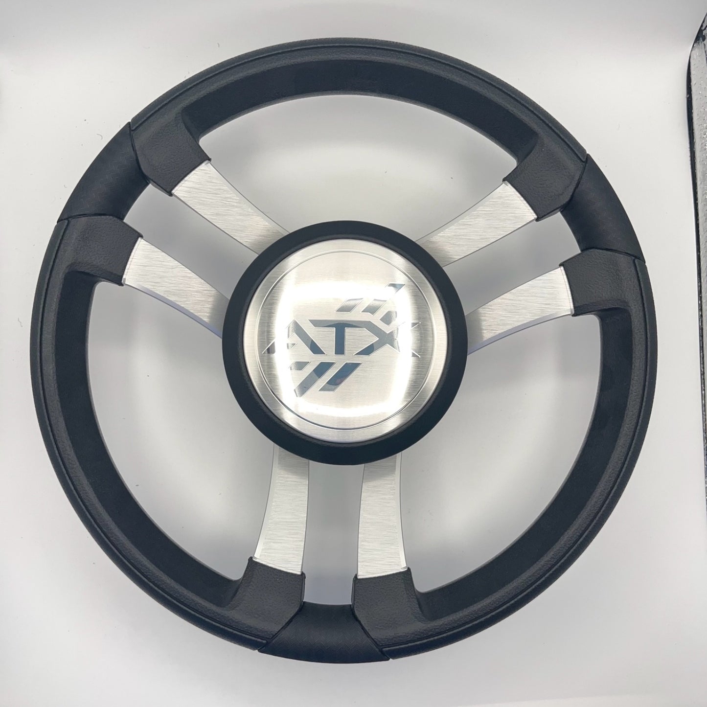 Benaco Boat Steering Wheel Brushed Aluminum Spokes | ATX Boats