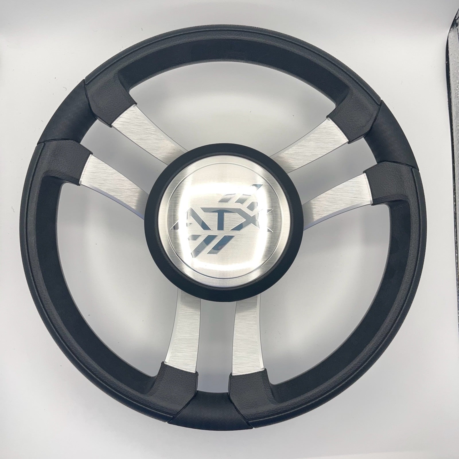 Benaco Boat Steering Wheel Brushed Aluminum Spokes | ATX Boats