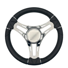 Verona Boat Steering Wheel Gray Brushed Aluminum Spokes | Starcraft Boats
