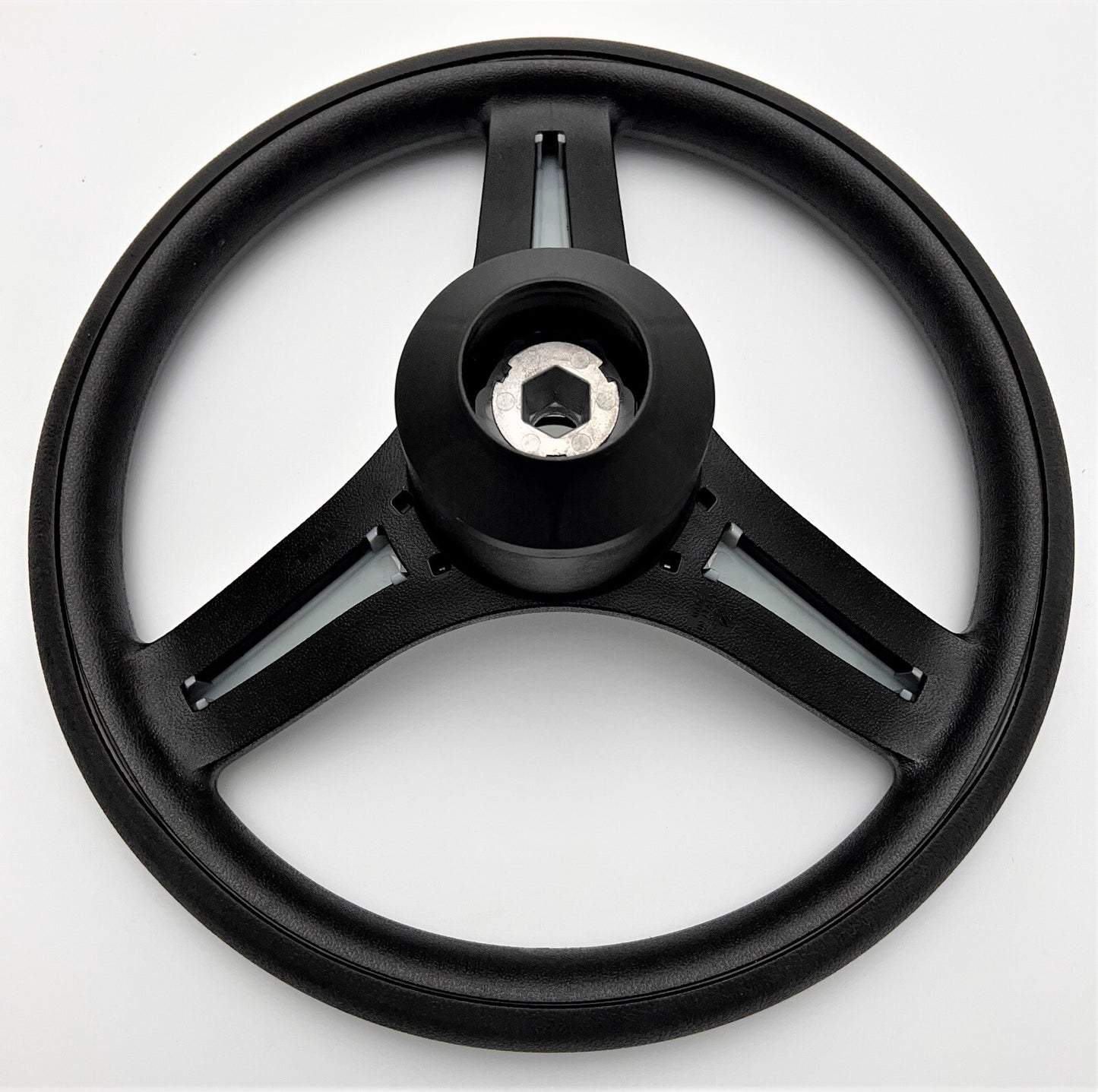 Brenta Black & Silver Golf Cart Steering Wheel for CLUB CAR PRECEDENT