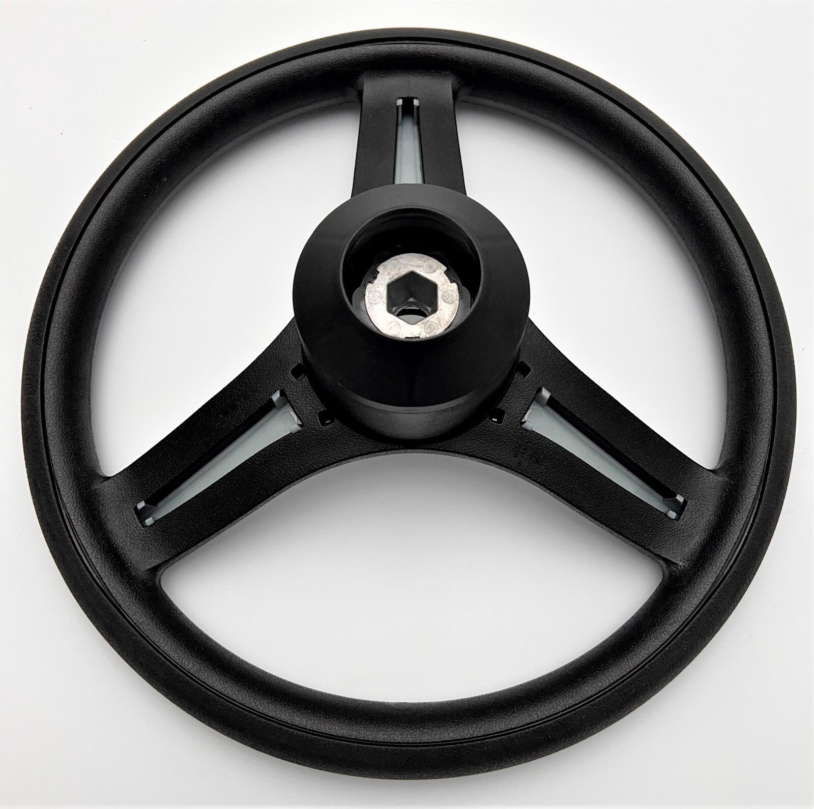 Brenta Black & Silver Golf Cart Steering Wheel for CLUB CAR PRECEDENT