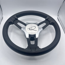 Model 15 Boat Steering Wheel Black Brushed Alum Spokes | Apex
