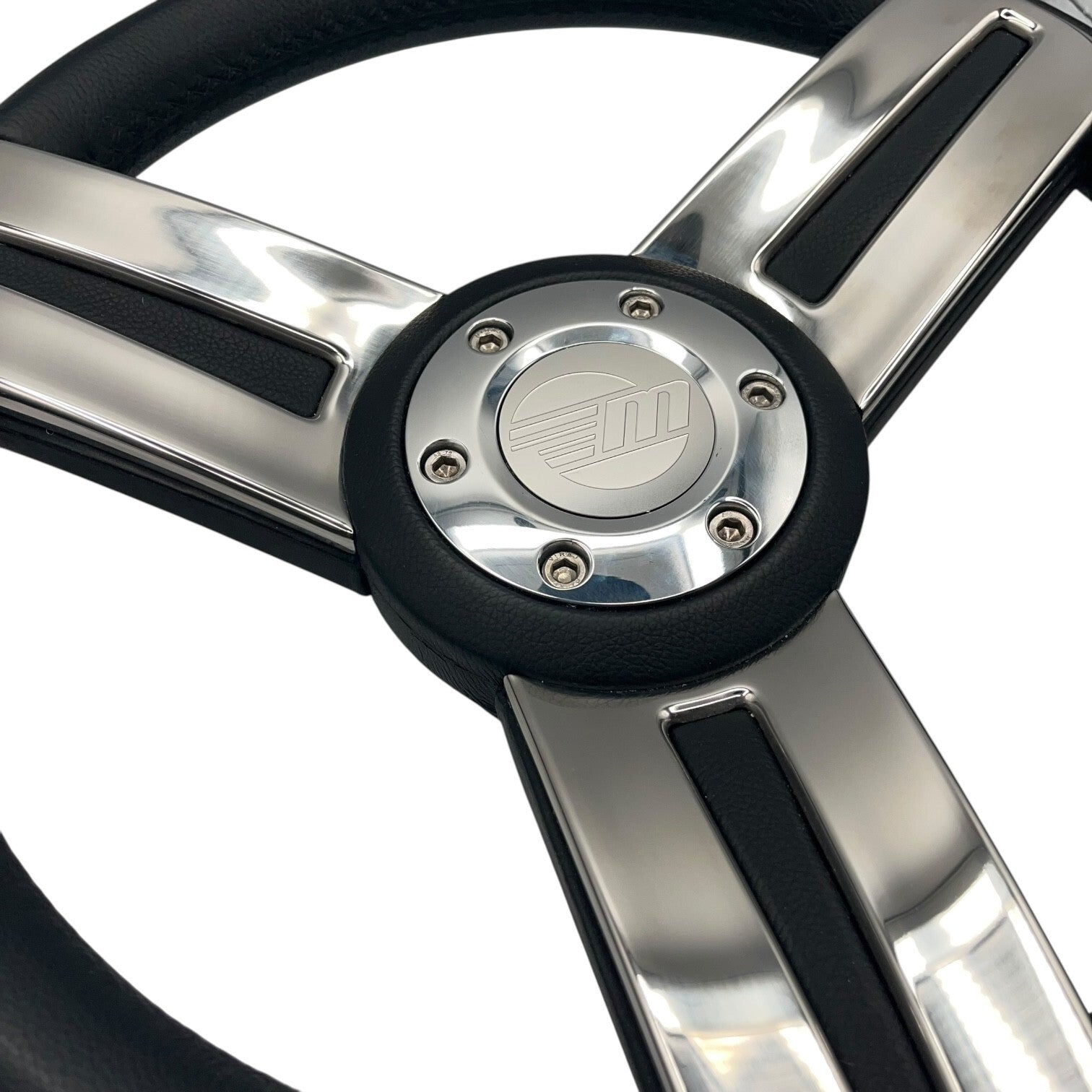 Gussi Italia Marine Steering Wheel Stainless Steel Spoke Soft Touch Rim | Malibu