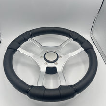 Malera Boat Steering Wheel Chrome Spokes | Snap-in Stainless Blank Cap