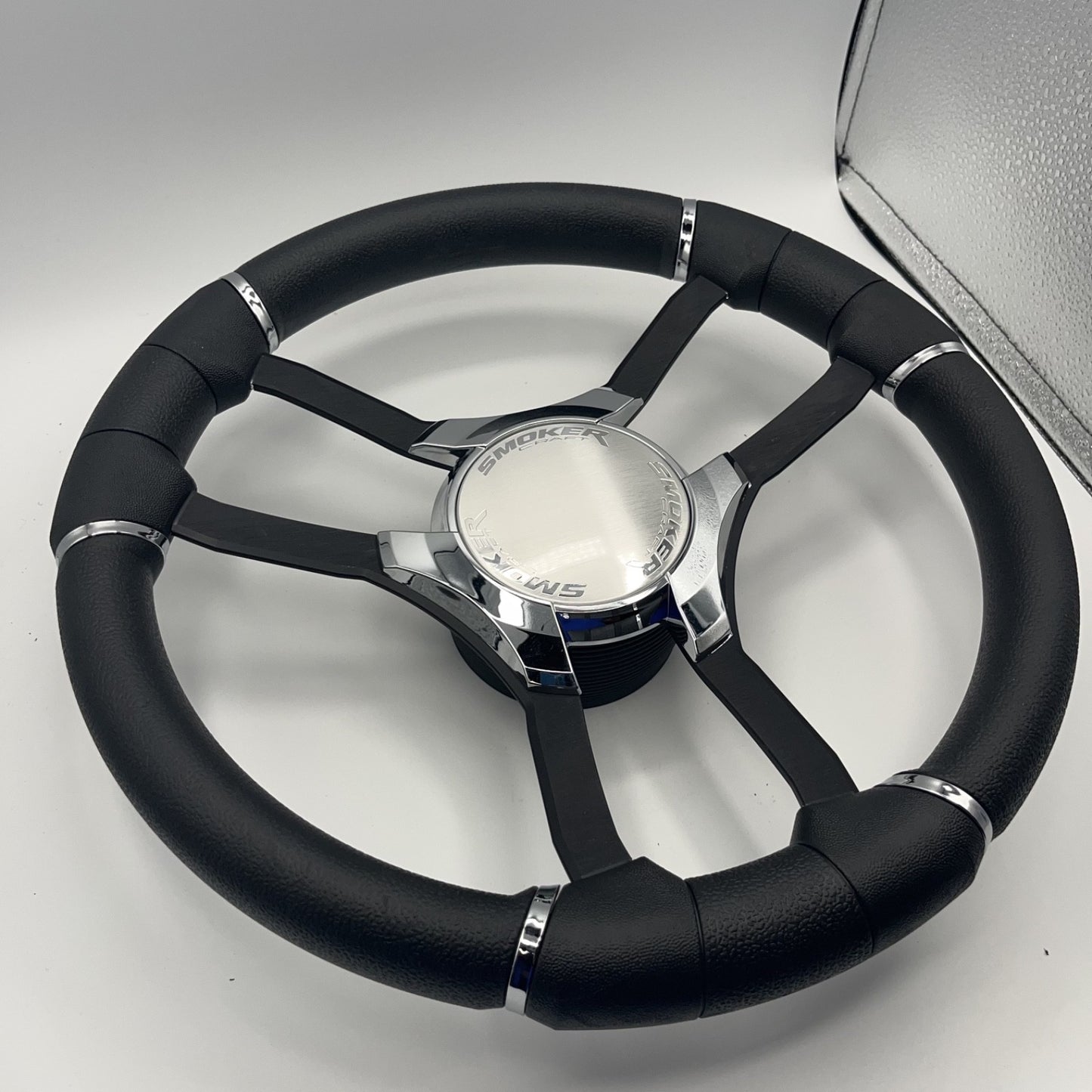 Malera Boat Steering Wheel Black Aluminum Spokes | Starcraft Boats
