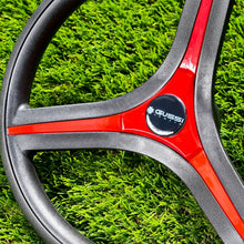 Brenta Black & Red Golf Cart Steering Wheel Fits CLUBCAR PRECEDENT