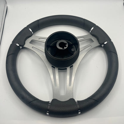 Verona Boat Steering Wheel Brushed Alum Spokes | Stingray