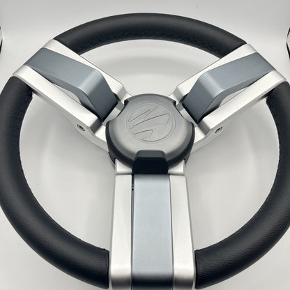 Gussi Italia Marine Steering Wheel Multi Color Gray Aluminum Wheel-PROGL | Tige