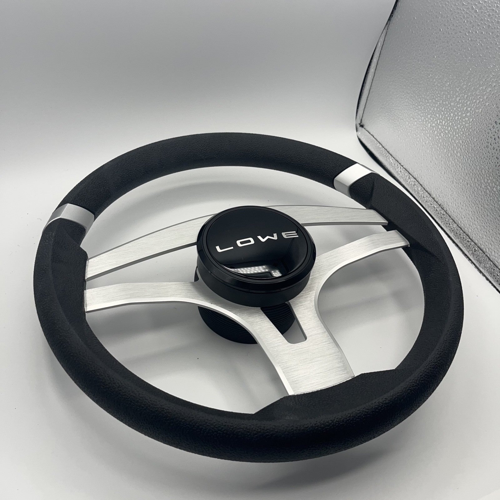 Badia Boat Steering Wheel Brushed Aluminum Spokes | Lowe Boats
