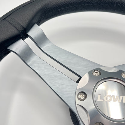 W208 Steering Wheel Gray Brushed Alum Spoke | Lowe Boats