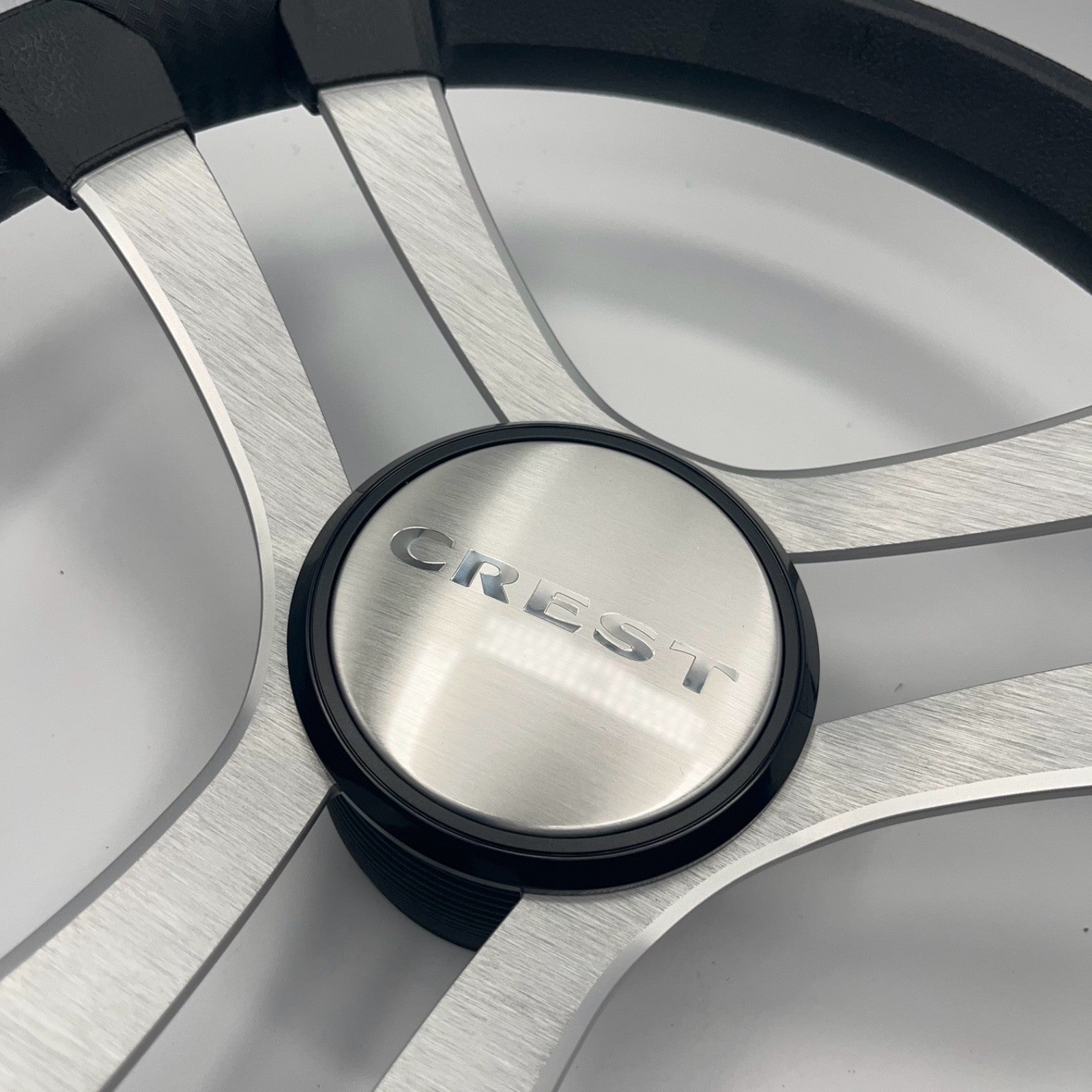 Benaco Boat Steering Wheel Brushed Aluminum Spokes | Crest Boats