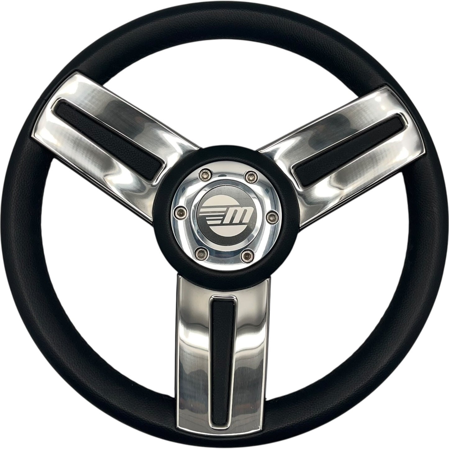 Gussi Italia Marine Steering Wheel Stainless Steel Spoke Soft Touch Rim | Malibu