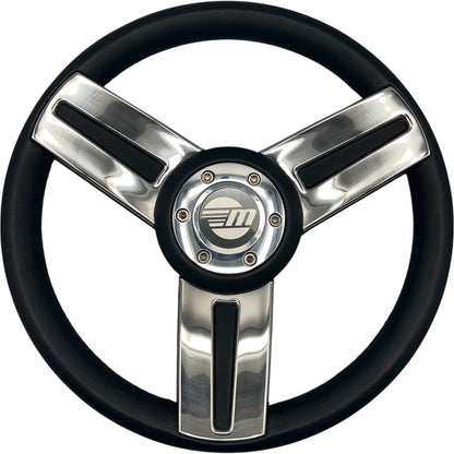 Gussi Italia Marine Steering Wheel Stainless Steel Spoke Soft Touch Rim | Malibu