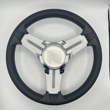 Model 15 Marine Steering Wheel Brush Alum Spokes | Sunchaser Boats Logo