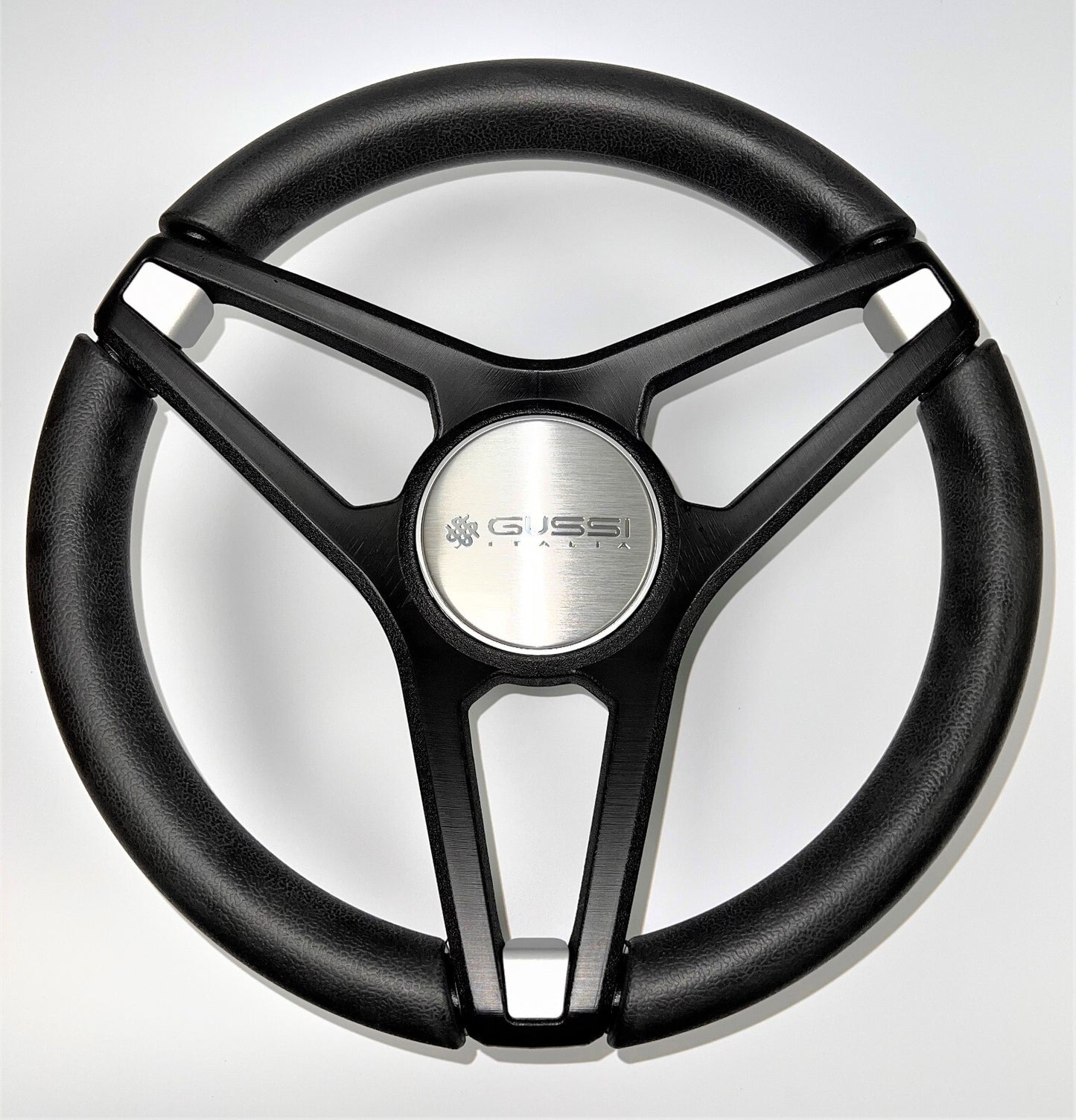 Molino Black & Silver Accents Golf Cart Steering Wheel fits YAMAHA Carts