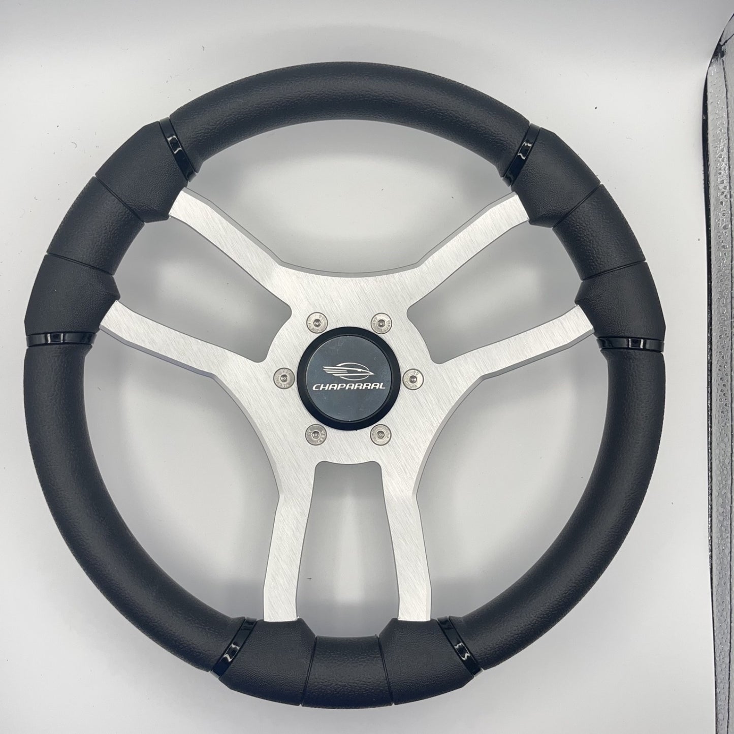 Malera Boat Steering Wheel Brushed Aluminum Spokes | Chaparral Boats