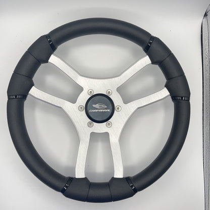 Malera Boat Steering Wheel Brushed Aluminum Spokes | Chaparral Boats