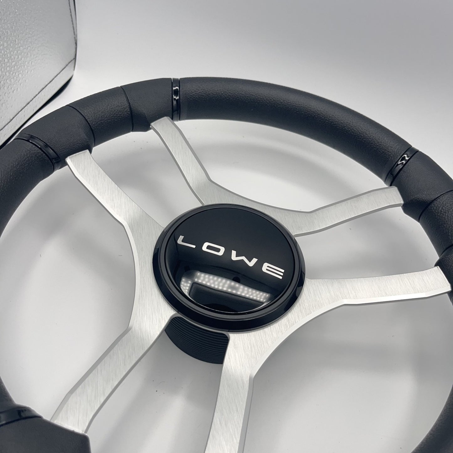 Malera Boat Steering Wheel Brushed Aluminum Spokes | Lowe Boats