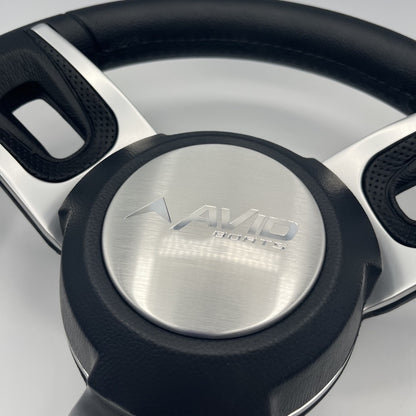 Gussi Italia Black Model 702 Steering Wheel | Avid Boats