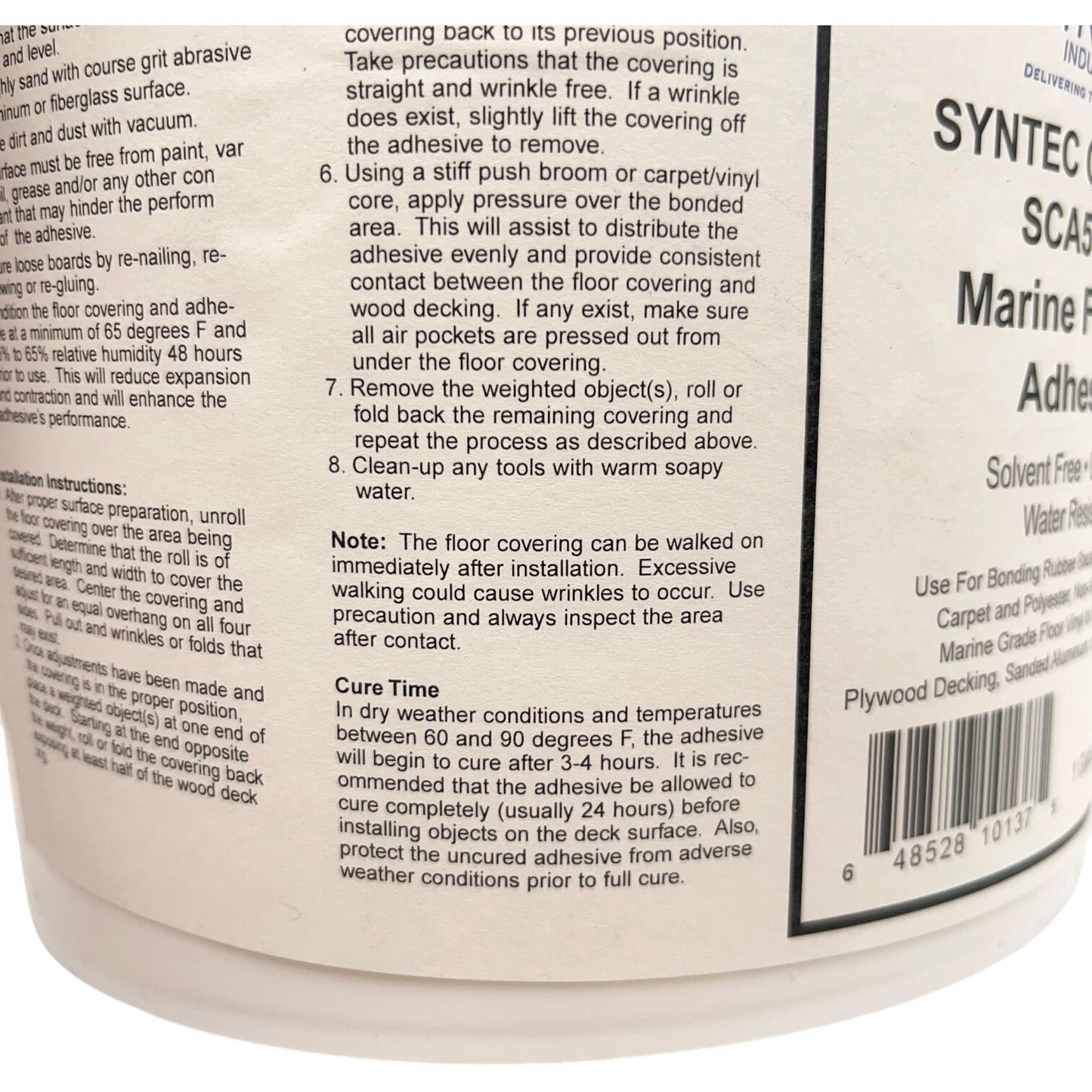 Syntec Industries Carpet Adhesive Sca571-50 (1 Gallon)