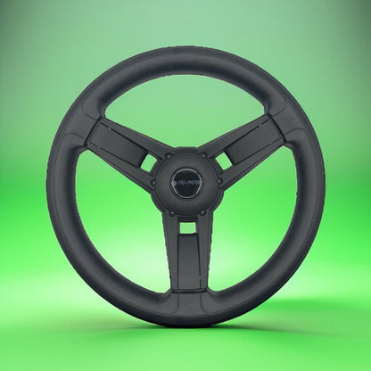 Giazza Black Golf Cart Steering Wheel - CLUB CAR DS carts