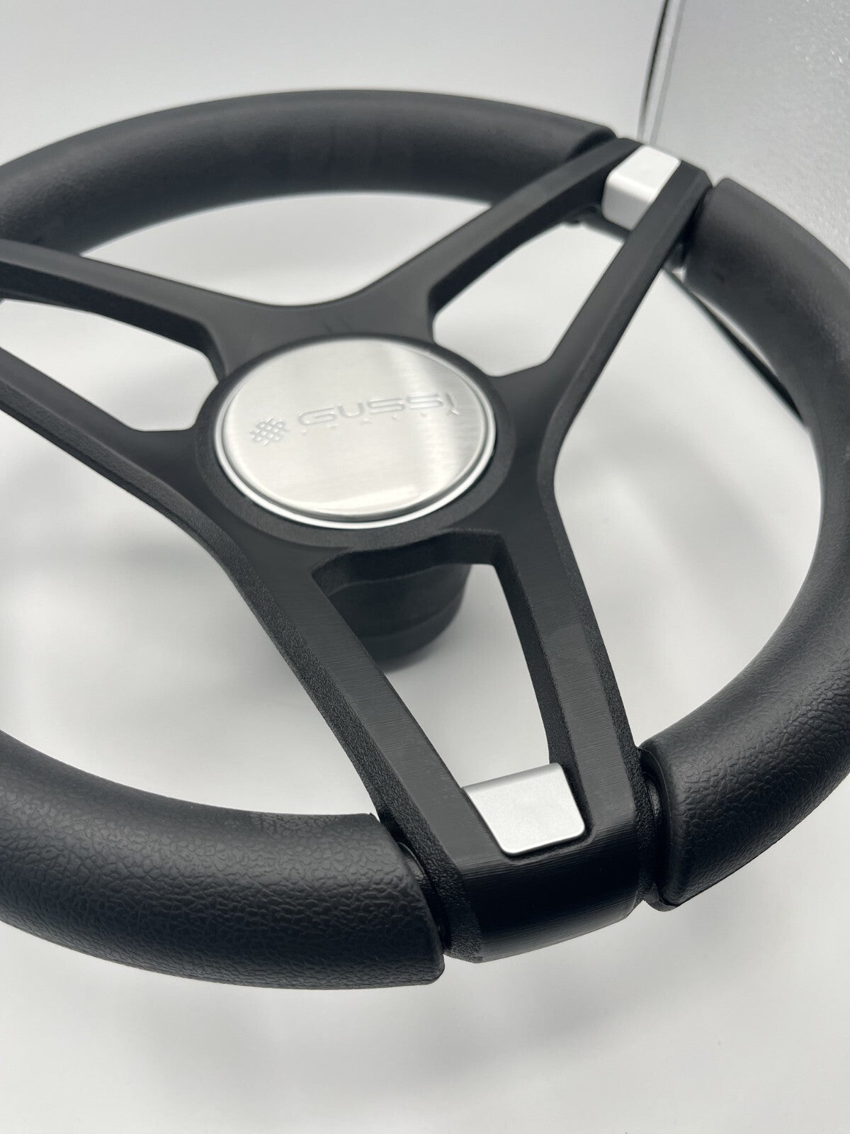 Molino Black & Silver Accents Golf Cart Steering Wheel fits E-Z-GO Carts