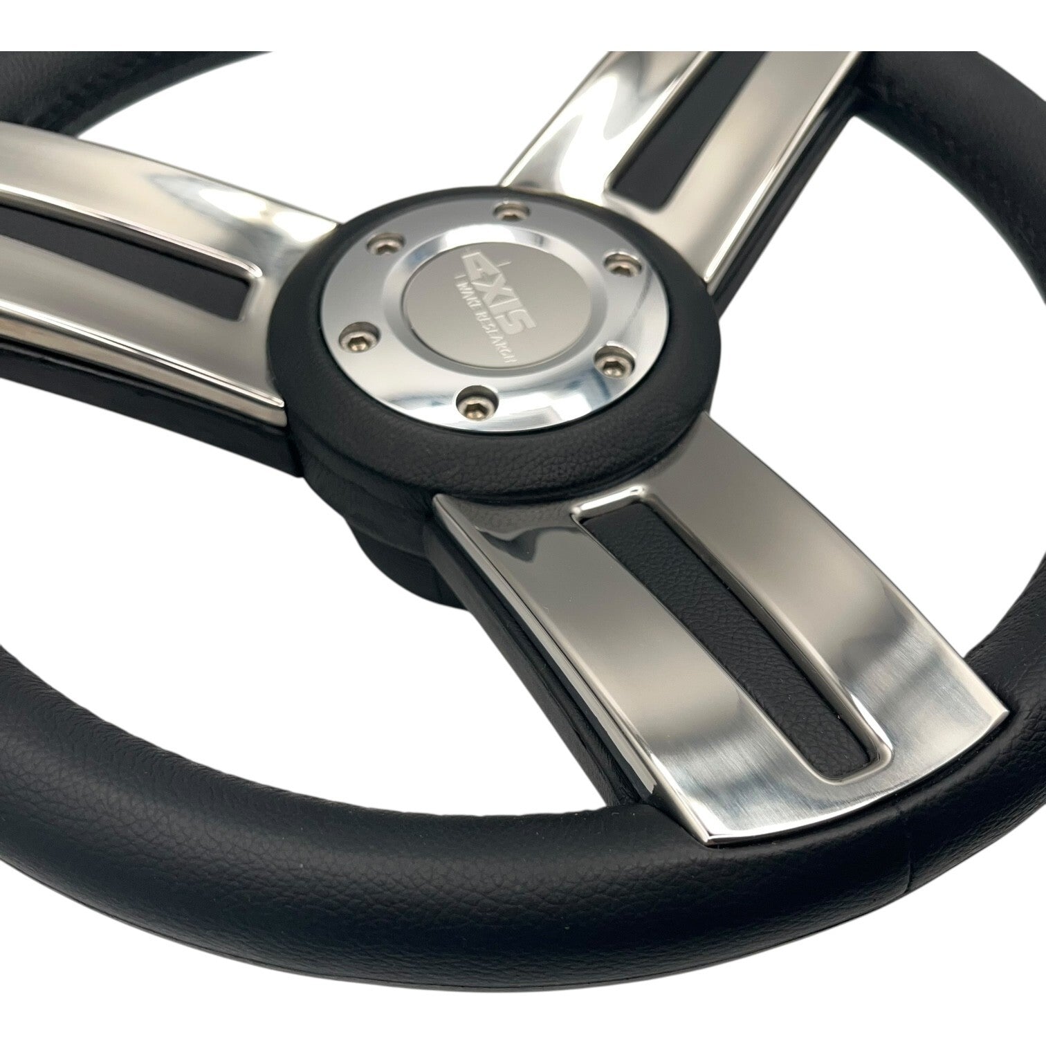 Gussi Italia Marine Steering Wheel Stainless Steel Spokes Soft Touch Rim | Axis