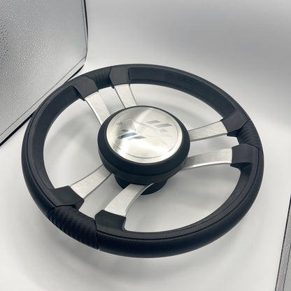 Benaco Boat Steering Wheel Brushed Aluminum Spokes | ATX Boats