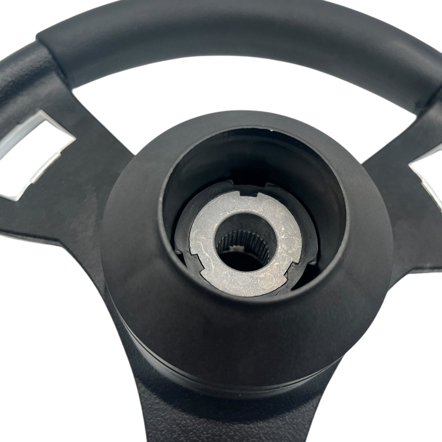 Model M13C Black & Chrome Steering Wheel fits all CLUB CAR DS Golf Carts