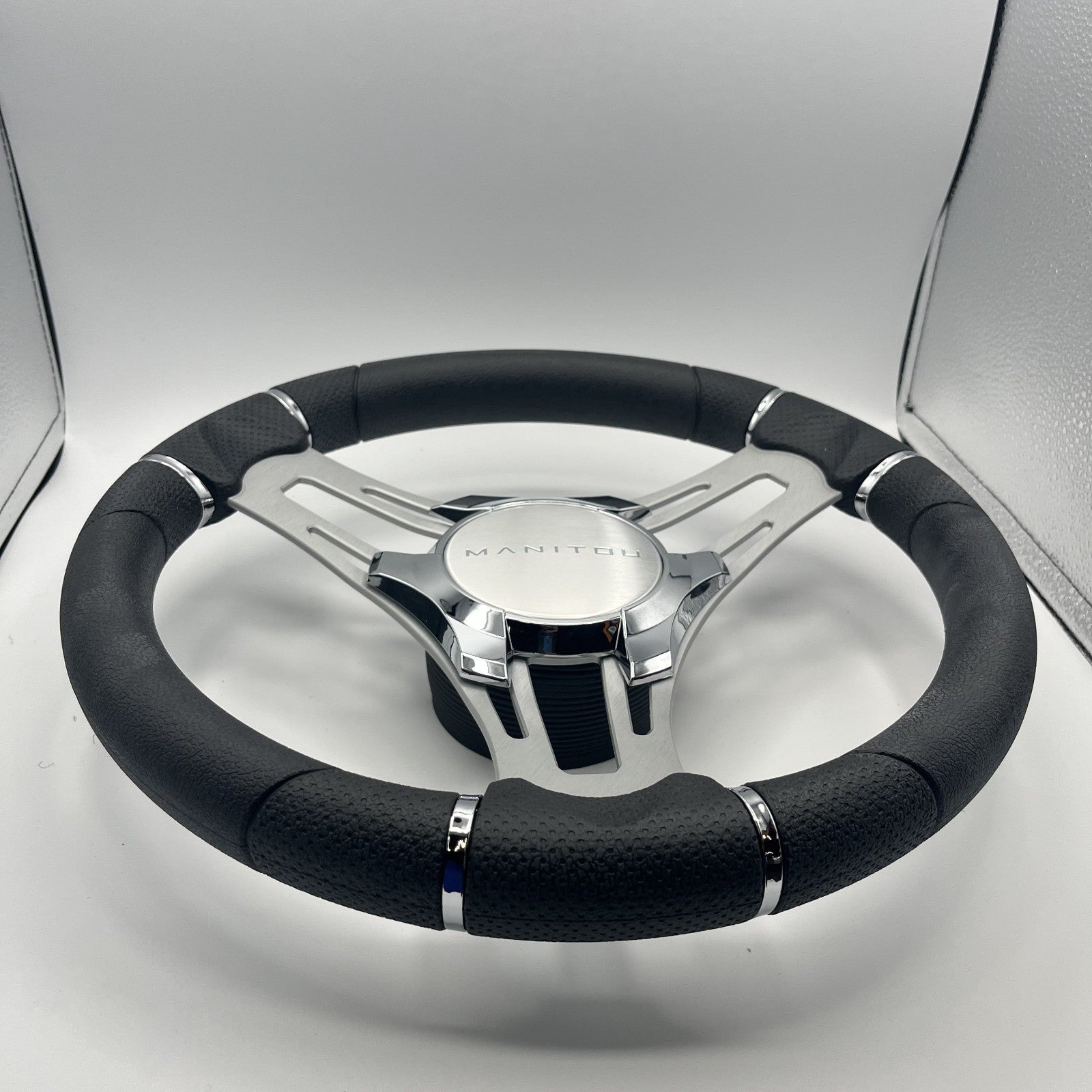Verona Boat Steering Wheel Brush Alum Spoke | Manitou Boats