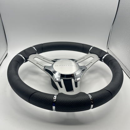 Verona Boat Steering Wheel Brush Alum Spoke | Manitou Boats
