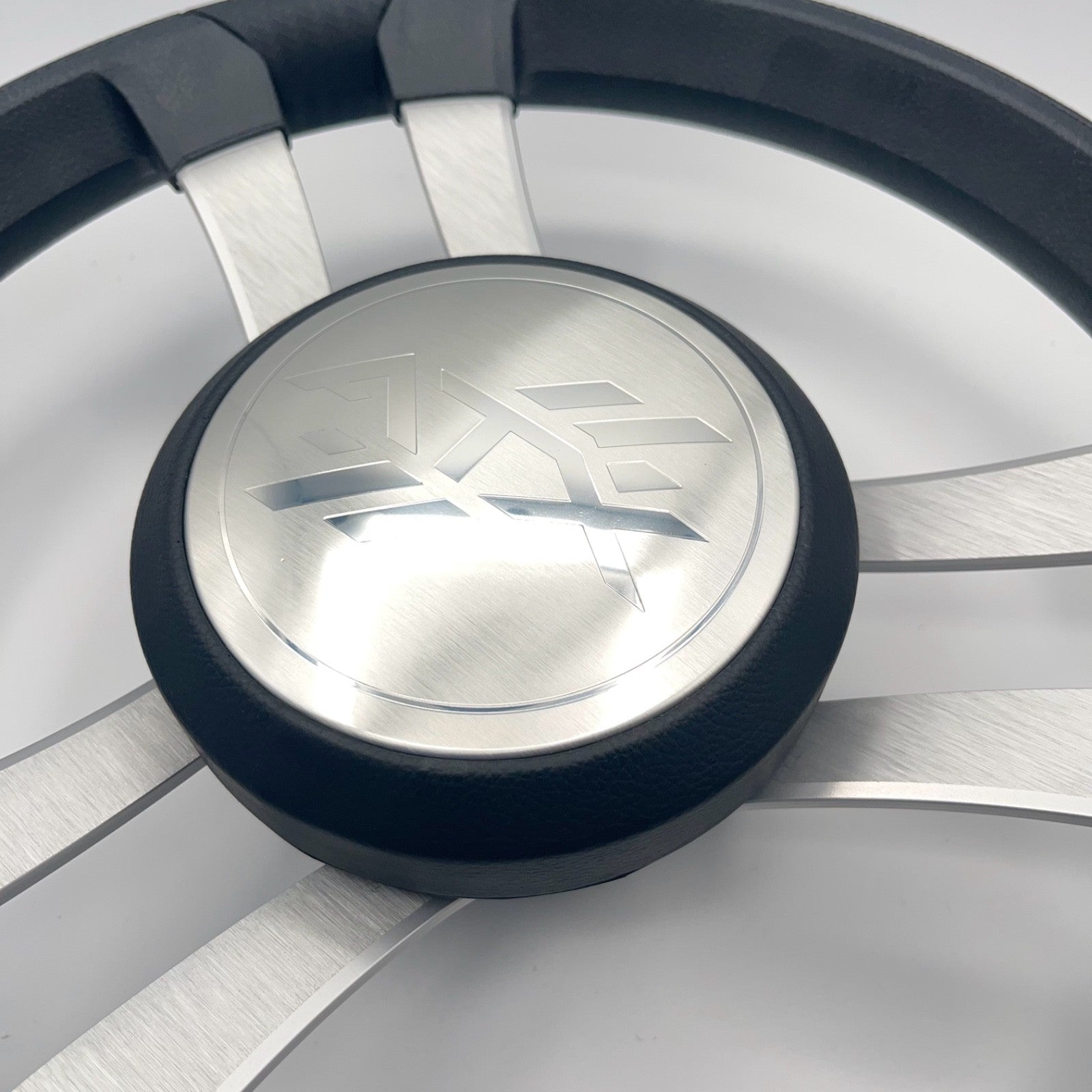 Benaco Boat Steering Wheel Brushed Aluminum Spokes | ATX Boats