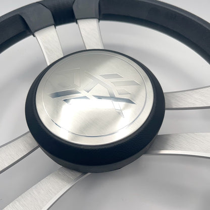 Benaco Boat Steering Wheel Brushed Aluminum Spokes | ATX Boats