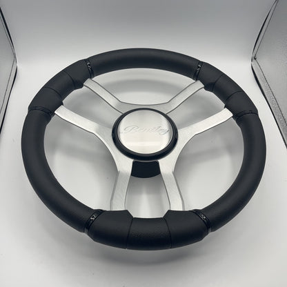 Malera Boat Steering Wheel Brushed Aluminum Spokes | Bentley