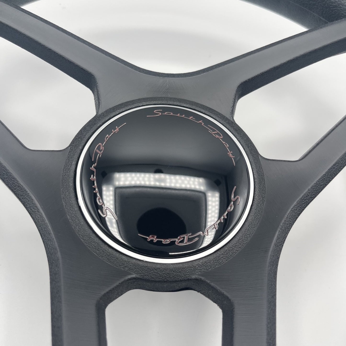 Molino Black w/Soft Touch Urethane Rim Boat Steering Wheel | South Bay Boats
