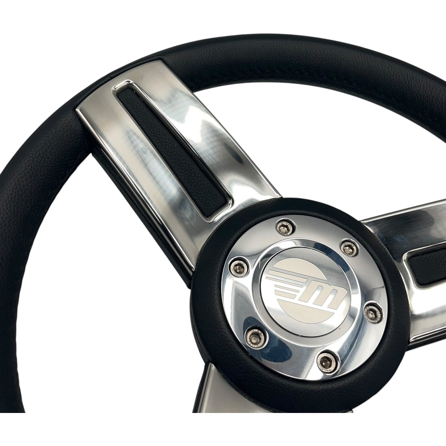 Gussi Italia Marine Steering Wheel Stainless Steel Spoke Soft Touch Rim | Malibu