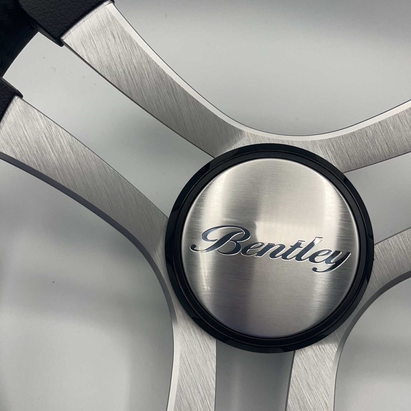 Benaco Boat Steering Wheel Brushed Aluminum Spokes | Bentley