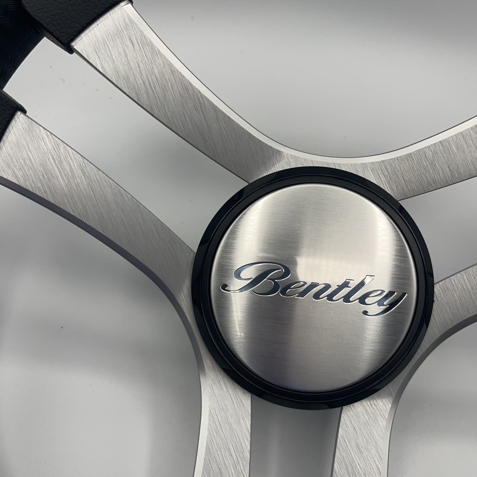 Benaco Boat Steering Wheel Brushed Aluminum Spokes | Bentley