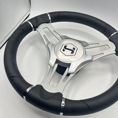 Verona Boat Steering Wheel Brush Alum Spoke | Harris Pontoon