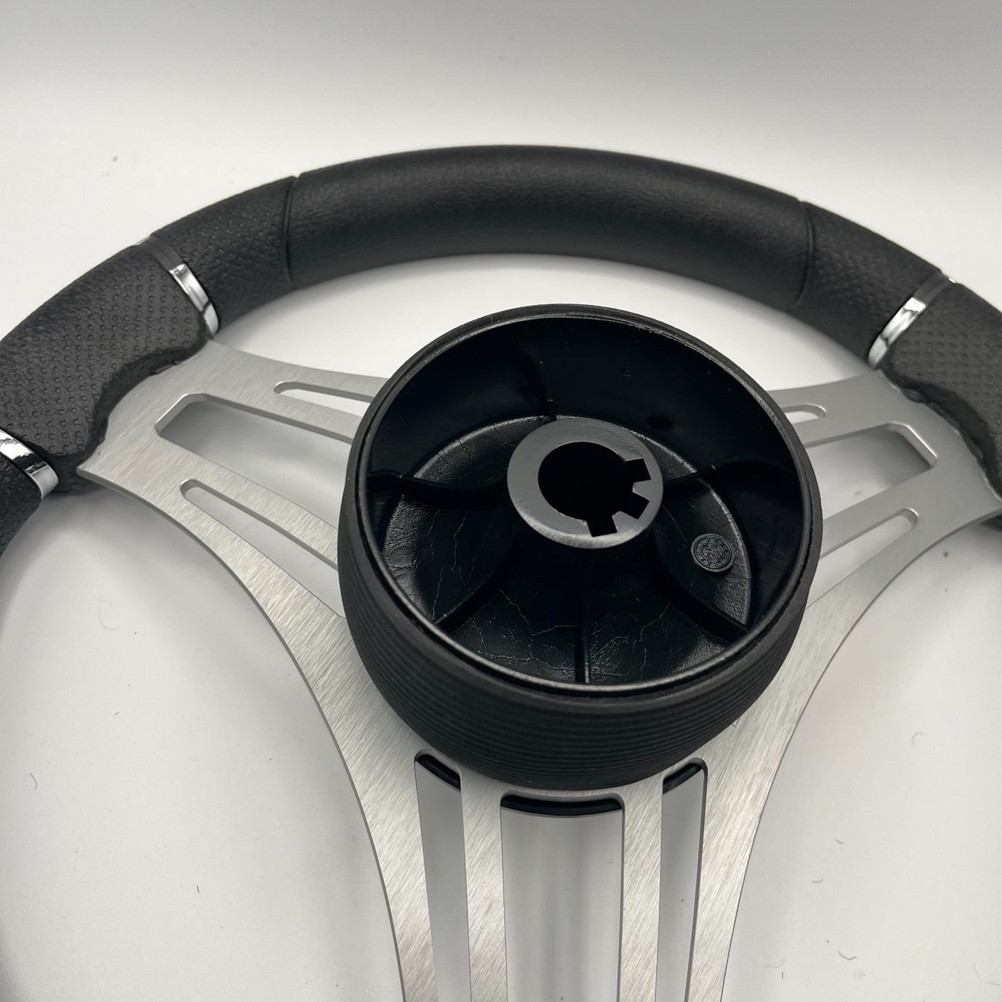 Verona Boat Steering Wheel Brushed Aluminum Spokes | Lowe