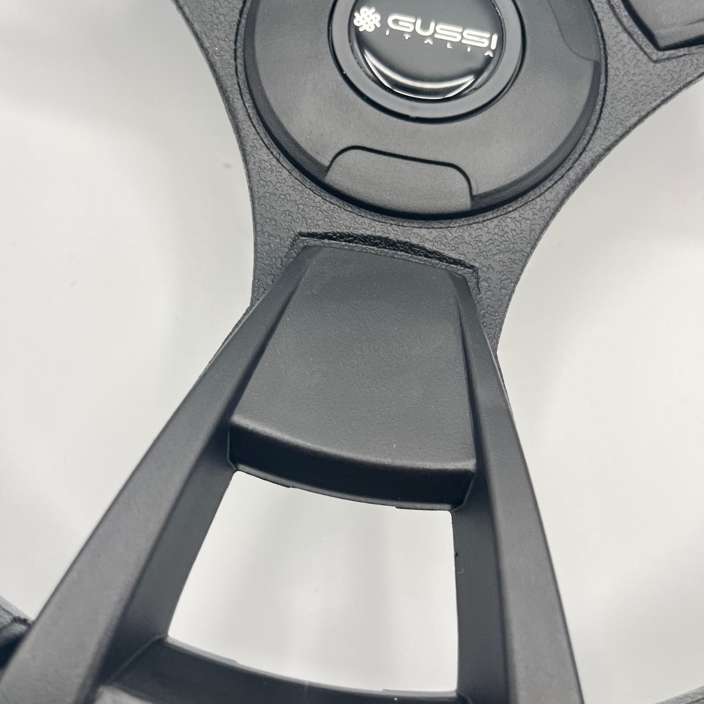 Model M13K Black Boat Steering Wheel Soft Touch Rim ABS Spokes | Gussi Italia
